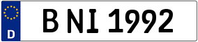 Truck License Plate